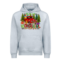 Heather Grey it's The Most Wonderful Time of the year Urban Hoodie - CowhideDigitalArt