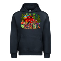 Navy it's The Most Wonderful Time of the year Urban Hoodie - CowhideDigitalArt