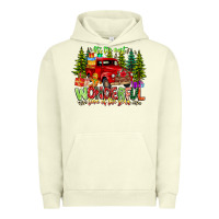 Pigment Pistachio it's The Most Wonderful Time of the year Urban Hoodie - CowhideDigitalArt