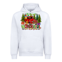 White it's The Most Wonderful Time of the year Urban Hoodie - CowhideDigitalArt