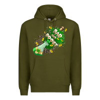 Army Green Bad and boozy Premium Hoodie - CowGirlArtShop