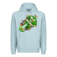 Blue Mist Bad and boozy Premium Hoodie - CowGirlArtShop