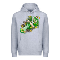 Heather Grey Bad and boozy Premium Hoodie - CowGirlArtShop