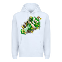 White Bad and boozy Premium Hoodie - CowGirlArtShop