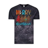 Cloud Black merry christmas trees Vintage Tee - MaliasSmallBusiness