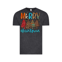 Vintage Black merry christmas trees Vintage Tee - MaliasSmallBusiness