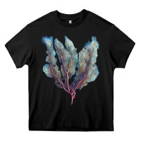 Black Venus Fan Sea Coral Heavy Core Tee - LillyAllenDesigns