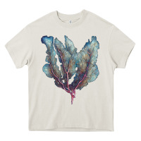 Cream Venus Fan Sea Coral Heavy Core Tee - LillyAllenDesigns