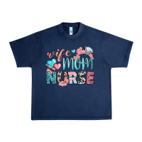 Navy Wife Mom Nurse Urban Heavy Tee - BundleAndBundleShop