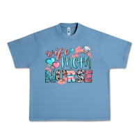 Pebble Blue Wife Mom Nurse Urban Heavy Tee - BundleAndBundleShop