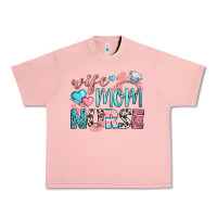 Salmon Wife Mom Nurse Urban Heavy Tee - BundleAndBundleShop