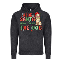 Vintage Black dear santa dont forget the dog Vintage Hoodie - MaliasSmallBusiness