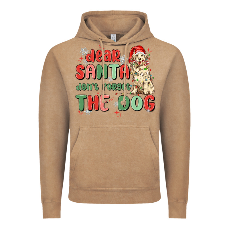 Dear Santa Dont Forget The Dog Vintage Hoodie by MaliasSmallBusiness | Teevron