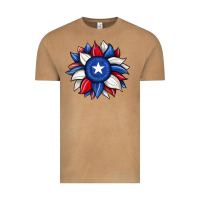 Vintage Camel sunflower texas flag 2 Vintage Tee - JahusDesignShop