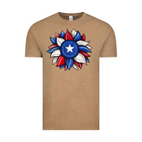 Sunflower Texas Flag 2 Vintage Tee | Teevron