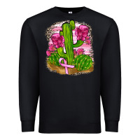 Black breast cancer cactus Premium Sweatshirt - FaDigitalArtStudio