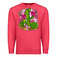 Cardinal breast cancer cactus Premium Sweatshirt - FaDigitalArtStudio