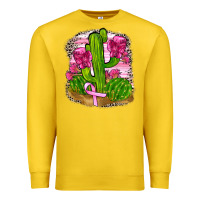 Lemon breast cancer cactus Premium Sweatshirt - FaDigitalArtStudio