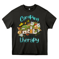 Asphalt camping is my therapy Heavy Core Tee - BarkalooDesign