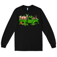 Black st patricks farm animals truck Long Sleeve Tee - Jasminsmagicworld