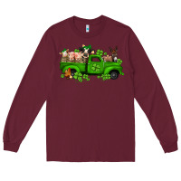 Burgundy st patricks farm animals truck Long Sleeve Tee - Jasminsmagicworld