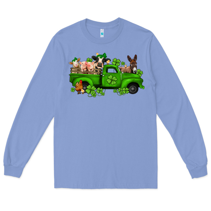 St Patricks Farm Animals Truck Long Sleeve Tee by Jasminsmagicworld | Teevron
