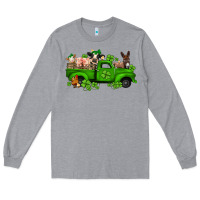 Heather Grey st patricks farm animals truck Long Sleeve Tee - Jasminsmagicworld