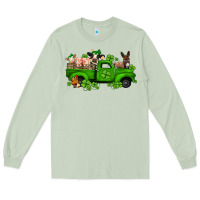 Matcha st patricks farm animals truck Long Sleeve Tee - Jasminsmagicworld