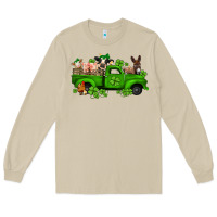 Mushroom st patricks farm animals truck Long Sleeve Tee - Jasminsmagicworld
