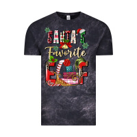 Cloud Black santas favorite elf Vintage Tee - MaliasSmallBusiness