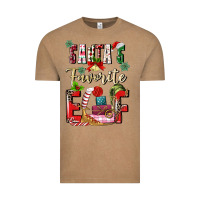 Vintage Coffee santas favorite elf Vintage Tee - MaliasSmallBusiness