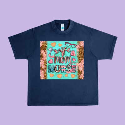 Wife Mom Nurse Tumbler Urban Heavy Tee Designed By Bundleandbundleshop