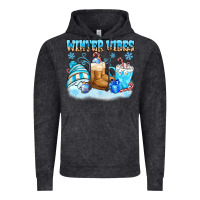 Vintage Black winter vibes Vintage Hoodie - MaliasSmallBusiness