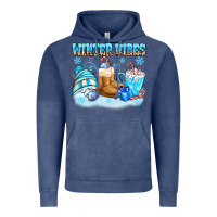 Vintage Denim winter vibes Vintage Hoodie - MaliasSmallBusiness