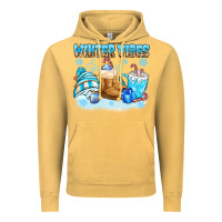 Vintage Mustard winter vibes Vintage Hoodie - MaliasSmallBusiness
