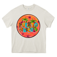 Cream puerto rico coasters Heavy Core Tee - AdoDesignShop