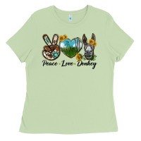 Matcha Peace Love Donkey Head Ladies Tee - LillyAllenDesigns