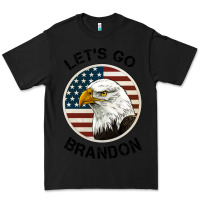 Black Lets Go Brandon American Bald Eagle Premium Tee - Jasminsmagicworld