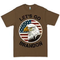 Cacao Lets Go Brandon American Bald Eagle Premium Tee - Jasminsmagicworld
