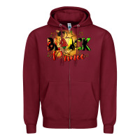 Burgundy black prince Zipper Hoodie - CowGirlArtShop