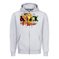 Heather Grey black prince Zipper Hoodie - CowGirlArtShop