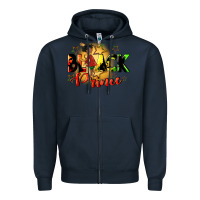Navy black prince Zipper Hoodie - CowGirlArtShop