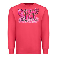 Cardinal Breast Cancer Chemo hair don't care Premium Sweatshirt - FaDigitalArtStudio