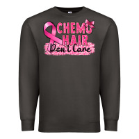 Smoke Breast Cancer Chemo hair don't care Premium Sweatshirt - FaDigitalArtStudio