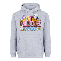 Heather Grey Easter mama Heavyweight Hoodie - OliviaCreatesArt