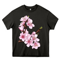 Asphalt Peach Blossom Heavy Core Tee - LillyAllenDesigns
