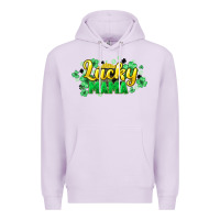 Lilac lucky mama st patricks Premium Hoodie - HowdyJamesFarm