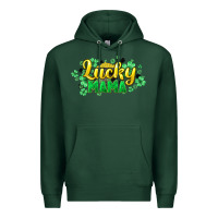 Sports Green lucky mama st patricks Premium Hoodie - HowdyJamesFarm