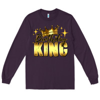 Plum birthday king Long Sleeve Tee - RanaPortraitStore