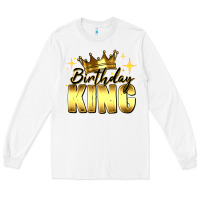 White birthday king Long Sleeve Tee - RanaPortraitStore
